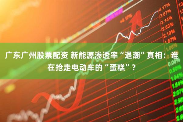 广东广州股票配资 新能源渗透率“退潮”真相：谁在抢走电动车的“蛋糕”？
